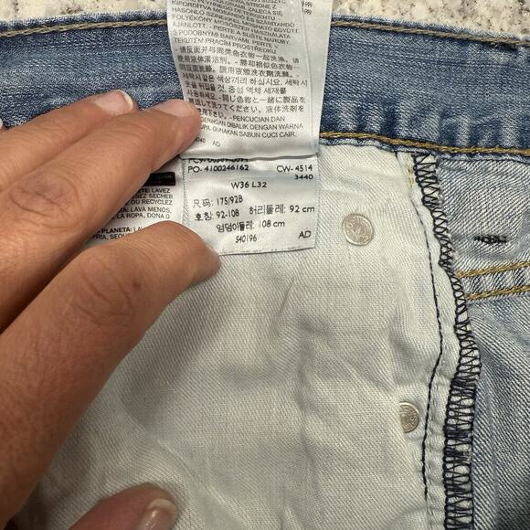 Levi’s 569 Loose Straight Jeans Men’s 36x32 Light Wash Y2K Vintage - Picture 12 of 12